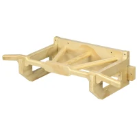 HOMCOM Barra de Dominadas de Pared de Madera Multifuncional para Entrenamiento de Fuerza 100x44x25 cm Madera Natural(m-11)