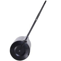 Outsunny Rouleau à gazon jardin en acier avec poignée dim. 57L x 32l x 105H cm lestage max. 46 L noir(m-5)