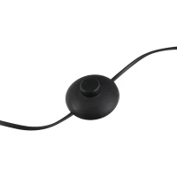 HOMCOM Lampada da Terra in Stile Industriale con 3 Paralumi Regolabili, Interruttore a Pedale, Acciaio Nero, Ф36 x 165cm(m-7)