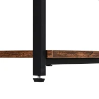 HOMCOM Aufbewahrungsregal, 3-stufiges Standregal, Flurtisch, Konsolentisch, Beistelltisch, Aktenregal, Spanplatte, 120 x 30 x 76 cm(m-9)