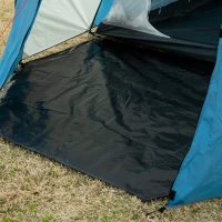 Outsunny Campingzelt für 3 Personen, inkl. Tragtasche, herausnehmbare Trennwand, Wasserdicht, Blau(m-8)