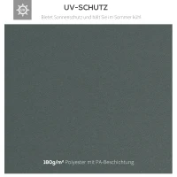 Outsunny Ersatzdach für Pavillon 3x3m wasserabweisend Pavillondach für Metallpavillon Pavillon Ersatzdach Gartenpavillon Partyzelt Gartenzelt Polyester Kohlegrau(m-5)