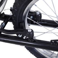 HOMCOM Premium Monopattino Scooter a rotelle 16 pollici Cityroller per bambini e ragazzi, nero(m-7)