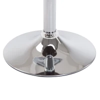 HOMCOM Set of 2 PCs Rattan Style Adjustable Bar Stool Gas Lift Swivel Metal Pub Chair Club Kitchen Furniture Breakfast Seat w/ Chrome Base and Footrest(m-5)