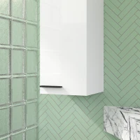 HOMCOM Armadietto Bagno da Parete con 3 Ripiani e Mensole Regolabili, 30x32x73 cm, Bianco(m-9)