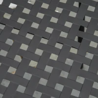 Outsunny Lot de 2 chaises de jardin en métal époxy façon fer forgé avec mosaïque - accoudoirs(m-8)