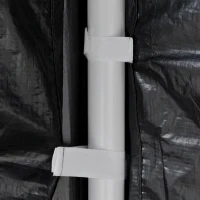 Outsunny 4 x 3 m Party Tent Wedding Gazebo Outdoor Waterproof PE Canopy Shade with Panel(m-8)