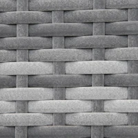 Outsunny 2 Seater Rattan Sofa with Cushions, 2-in-1 PE Rattan Daybed Sofa with Left Up or Down Armrests, Garden Chaise Lounger Loveseat for Outdoor, Patio, Mixed Grey(m-8)