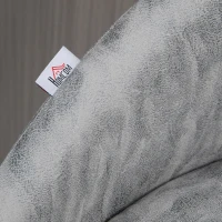 HOMCOM Set 2 Sgabelli da Bar con Altezza Regolabile, Rivestimento Finta Pelle e Schienale, Grigio Chiaro(m-9)