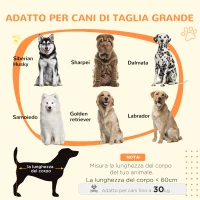 PawHut Casetta per Cani Grandi con Porta Scorrevole per Interno in Legno, 98x58x61cm, Marrone(m-4)