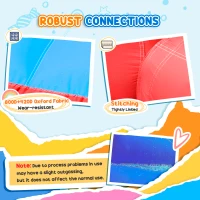 Outsunny 4 in 1 Kids Bouncy Castle Large Sailboat Style Inflatable House Slide Trampoline Water Pool Climbing Wall with Blower Carrybag for Kids Age 3-8, 2.65 x 2.6 x 2m(m-6)