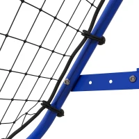 HOMCOM Adjustable Rebounder Net Kickback Target Goal for Teens Adults Training, Blue(m-9)