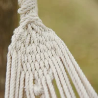 Outsunny Amaca da Giardino Extra Large in Cotone e Poliestere con Sacca di Trasporto, 200x150cm Righe Multicolore(m-9)