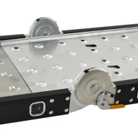 DURHAND Escalera Multiusos Plegable Escalón Caballete 5 en 1 Portátil con 2 Placas de Plataforma Pie Antideslizante 6 Interruptores Bisagra Aluminio 150 kg 370x61x11 cm Negro(m-8)