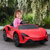 HOMCOM McLaren Licensed Kids Electric Ride-On Car, with Remote Control - Red(m-10)