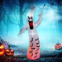 Outsunny 11.8ft Scary Inflatable Ghost Halloween Decoration, with Accessories(m-2)