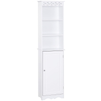HOMCOM Mobiletto da bagno 40cm x 23cm x 60cm Bianco