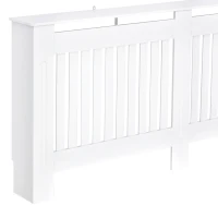 HOMCOM Cubreradiador de MDF Cubierta para Radiador para Salón Dormitorio Pasillo 172x19x81 cm Blanco(m-9)