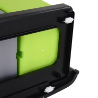 HOMCOM Mülleimer mit Sensor 47L + 2 x 12,5L Automatischer Abfalleimer mit Bewegungssensor, Wasserdichtes Mülltrennsystem aus Edelstahl für Küche Silber(m-8)