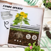 Outsunny Letto per Orto Rialzato a 2 Livelli in Acciaio con Fondo Aperto 120x90x30cm, Argento(m-5)