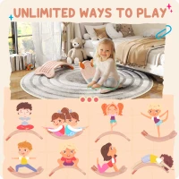 AIYAPLAY Balance Board for Kids Balance Training & Sensory Play, Pink(m-4)