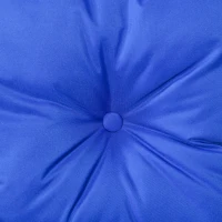 Outsunny Ensemble salon de jardin en résine tressée 3 pièces 2 fauteuils + table basse avec espace de rangement caché plateau ouvrable coussins fournis acier 50 x 40 x 54,5 cm gris et bleu(m-9)