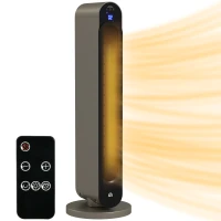 HOMCOM 2kW PTC Ceramic Tower Heater, 10-35°C Temperature Range(m-1)