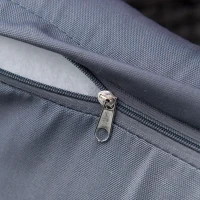 Outsunny Set 4 P.zi Mobili da Giardino in Rattan (PE), Salotto da Esterni con Tavolo, 2 Sedie, Divano due posti, Grigio(m-7)