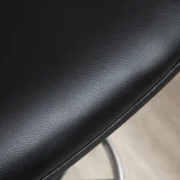 Vinsetto Lot de 2 tabourets à roulettes réglable en hauteur 69-91 cm avec dossier inclinable et repose-pieds réglable(m-9)