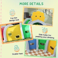 AIYAPLAY Kids Play Tunnel with Lion Design for 3-6 Years, Crawling, Climbing, Indoors & Outdoors(m-7)