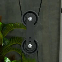 SPORTNOW Power Tower Multifunzione con Panca per Addominali e Porta Bilanciere Regolabile, Nero(m-9)