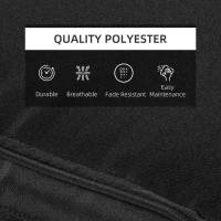 Outsunny Garden Sun Lounger Cushion Replacement Soft Sunbed Reclining Chair Relaxer Pad with Pillow, Cushion ONLY - Black(m-7)