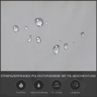 Outsunny Grillpavillon mit Flammschutzdach, BBQ-Pavillon mit 2 Ablagen, Polyester, Schwarz, 218 x 138 x 216 cm(m-6)