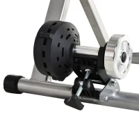 HOMCOM Rullo Bicicletta Allenamento a Magnetico Pieghevole, Rulli per Bici da Corsa in Acciaio, Trainer per Bici da 26"-28" e 700C, 54.5x47.2x39.1cm(m-9)