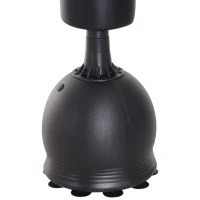 HOMCOM Saco de Boxeo de Pie 165 cm con Base Rellenable de Agua 22,5 kg o Arena 27,5 kg y Ventosas de Goma para Adultos y Niños 50x50x165 cm Negro(m-8)