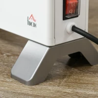 HOMCOM Radiateur électrique avec écran LED 800W/1200W/2000W protection contre la surchauffe blanc(m-9)