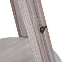 HOMCOM Lámpara de Pie con Trípode Regulable en Altura para Oficina y Hogar Estante Pequeño para Almacenaje Base Estable 63x63x110-150 cm Beige(m-8)