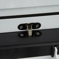 Outsunny Kühlbox Auto 30L mit LCD-Anzeige Kompressor Autokühlschrank elektrisch Boot Camper Reisen 12/24V DC und 110-240V AC Weiß(m-7)