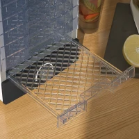 HOMCOM Deshidratador de Alimentos 350W con 7 Bandejas Temperatura Ajustable 40-70 ℃ para Frutas Golosinas para Mascotas Blanco(m-9)
