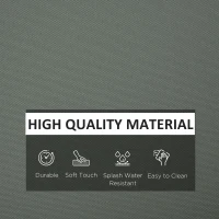 Outsunny Cushion Cover Replacement Garden Rattan Patio Furniture Seat Cover(m-5)