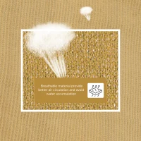 Outsunny 5x5x5m Triangle Sun Shade Sail, Outdoor UV Protection HDPE Canopy, Patio Deck Shelter with Steel Rings and Ropes Yellow(m-6)