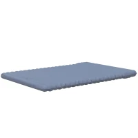 Outsunny Luftmatratze Campingmatratze, inkl. Luftpumpe, 1 Kissen, 200 x 135 x 10 cm, Blau(m-1)