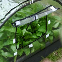 Outsunny c Treibhaus Tomatenhaus Frühbeet kunststoff Stahl Transparent 120 x 79 x 53 cm(m-9)