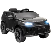 AIYAPLAY Licensed Land Rover Discovery Sport, 12V Kids Ride on Car w/ Remote Control, Lights, Music, Horn, for 3-6 Years, Black(m-1)