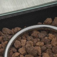 Outsunny Outdoor PE Rattan Gas Fire Pit Table, Patio Square Propane Heater with Rain Cover, Glass Windscreen, and Lava Stone, 50,000 BTU, Grey(m-8)