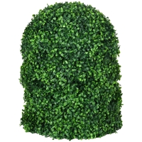 HOMCOM Lot de 2 boules de buis artificielles de 40 cm décoration pour intérieur ou extérieur vert