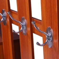 Homcom Ensemble Meubles d'Entrée en Bois Marron 90 x 22 x 116 cm(m-8)