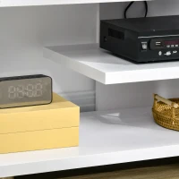 HOMCOM Mobile TV Moderno per TV fino a 45", Mobile TV Aperto in Truciolato con Cassetto, 135x35x41.7 cm(m-9)