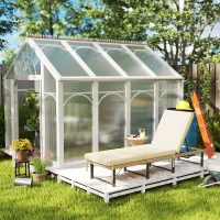 Outsunny Single Folding Rattan Sun Lounger, with Cushion - Grey(m-8)