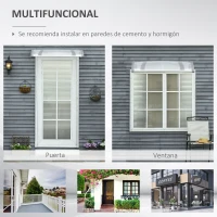 Outsunny Marquesinas Exterior para Puertas y Ventanas 110x60 cm(m-6)